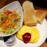 プロント - チーズオムレツセット：490円 (2019/1)