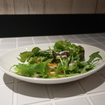 ショウナン グリルスタイル - レタス、水菜、ニンジン、紫タマネギのサラダ