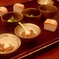 魚匠 銀平 道頓堀店 - 突き出し 4人分