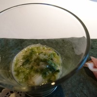 フィオッキ - 発酵して酸味の効いたアスパラと海苔。