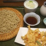 志美津や - 白えび天せいろ。