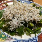 Isomaru Suisan - 釜揚げしらすとお葱のサラダ