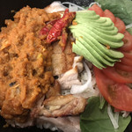 ばんじょう - チキンタコライス…今宵も絶妙(^-^)…しっとりチキンも美味♪