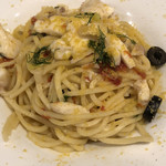 クッチーナ イタリアーナ アリア - 熟成真鯛とカラスミのアーリオオーリオ