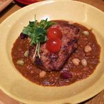 家カフェおたま - キーマハンバーグ定食
