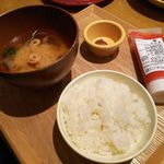 家カフェおたま - 定食ご飯・味噌汁・明太子