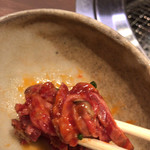 北新地 はらみ - ハラミユッケ、美味しすぎる