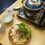 秋田大衆割烹料理 米代 - '19/03/23 きりたんぽ鍋（2,000円）