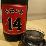 Sumibiyaki Dainingu Okageya - 三井の寿14純米吟醸大辛口税抜460円