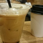 MR.waffle - アイスカフェモカ、ホットコーヒー