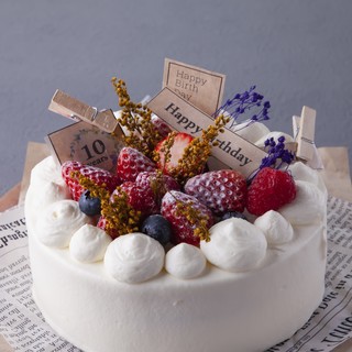 誕生日 パティシエ特製アニバーサリーケーキなど全6品 記念日3大特典付きコース ファクトリーカフェ 梅田 茶屋町 Factory Cafe 大阪梅田 阪急 ダイニングバー 食べログ