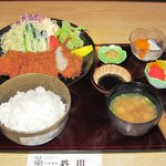 芥川割ぽう - 料理は定食付の値段です