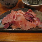 酒どこ べらぼう - 絶品くじらベーコンです。