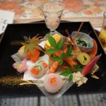 金茶寮 本店 - 美しい盛合わせ