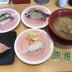 かっぱ寿司 - ４皿と貝汁を食っての判断
      追加するかどうか？