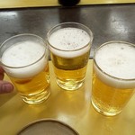 本店 鉄なべ - ビールで乾杯