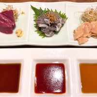 和牛料理 要 - 特選3種盛り（はつ・せんまい・ミノ）