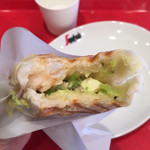 セガフレード・ザネッティ・エスプレッソ - エビとアボカドのタルタルパニーニとアイスティモーニングセット530円