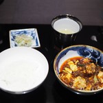 GINZA JOTAKI - 本場四川式　陳麻婆豆腐　魚沼産こしひかり