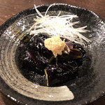 金町製麺 - 揚げナスの蟹あんかけのあんかけ抜き　390円