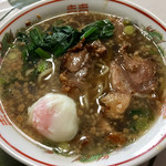 阿藻珍味 - 瀬戸内の真鯛だし仕立て あもちんの尾道ラーメン 温泉卵トッピング