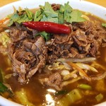 羊肉専門店 辰 - ラムしゃぶラーメン（スパイス麻辣）