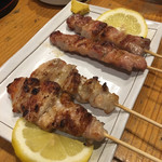 炭火やきとり 創玄 - なんだっけ？肉付きやげんと豚バラかな