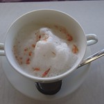 レストラン カズマルヤマ - サクラエビ浮いてるスープ