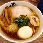 中華蕎麦 時雨 - 中華蕎麦、出汁たまごトッピング