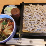 おそば高砂家 - ゆばの豚ワンタンせいろ