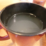おそば高砂家 - 蕎麦湯
