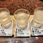 浪花ろばた八角 - 日本酒飲み比べ¥896(外税)