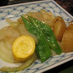 山彦 - 野菜が焼きあがりました～。