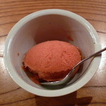 魚菜料理 縄屋 - 確か、、苺のシャーベット