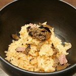 宝や はなれ - 穴子と黒トリフの炊き込みご飯？