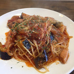 ナガタ店 - ナスとベーコンのトマトソース