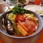 ジョナサン - 阿波尾鶏と彩り野菜のスープカレー