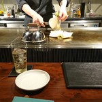 鉄板焼 ふじいさん - 鉄板焼の醍醐味ですね♪