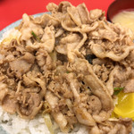 名物 スタ丼 サッポロラーメン - スタ丼サッポロラーメン国立本店(スタミナ丼※肉増し)※玉子を掛ける前