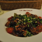 ラ・ベットラ・ダ・オチアイ - カキとパンチェッタのサラダ　バルサミコソース