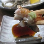 甲子屋 - ワサビ醤油で