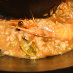 A Dei Kokorono Akariya - しびれ鍋の〆は素材の旨味がたっぷり詰まったスープのリゾット♪
