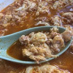 中華食堂 かどや - 【'19.3月末】卵でとじたひき肉餡がタップリです