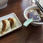 中華食堂 かどや - 【'19.3月末】餃子（ハーフ）と炒飯スープ