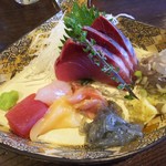 金町製麺 - 刺身盛り合わせ