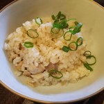 金町製麺 - 鶏と生姜のご飯200円