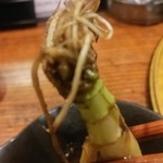 旬魚旬菜まるとび - 新メニュー★春野菜ともち豚のしゃぶしゃぶ　根っこ付きせり