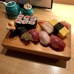 Sushi Dainingu Hoshino - ［2019/03］握り寿司・Bセット(1300円＋税)