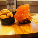 ふさ鮨 - 雲丹 ＆ いくら