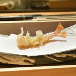 にい留 - 違う温度で揚げた車海老